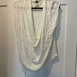 White Scoop neck T-shirt